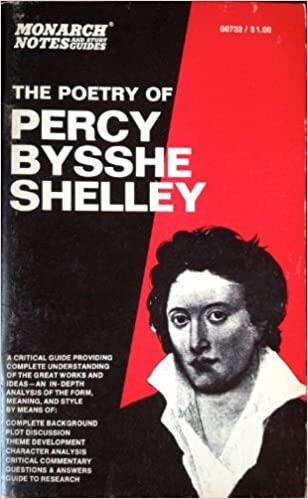 Monarch Notes on The Poetry of Percy Bysshe Shelley