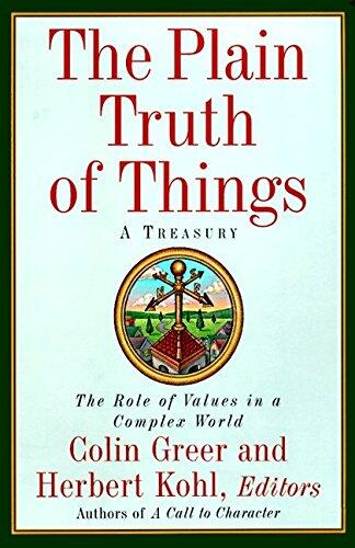 The Plain Truth of Things: Treasury