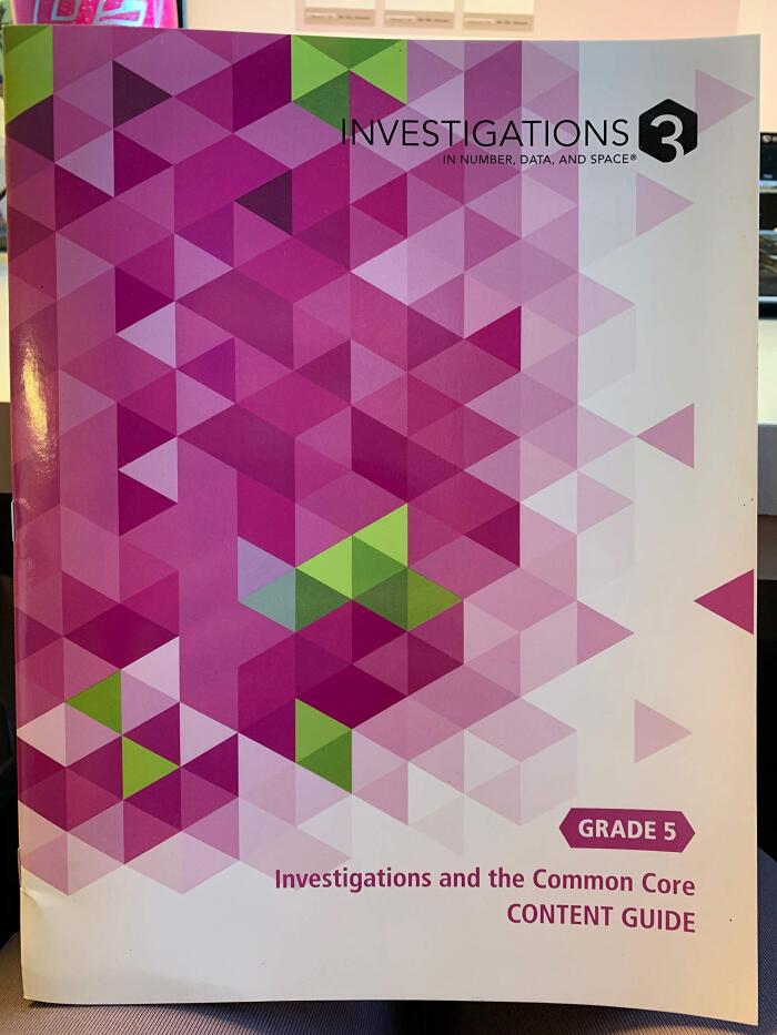 Investigations 3 in Number, Data and Space Grade 5 Investigations and the Common Core Content Guide
