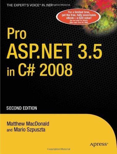 Pro ASP.NET 3.5 in C# 2008 (Windows.Net) 2nd Edition