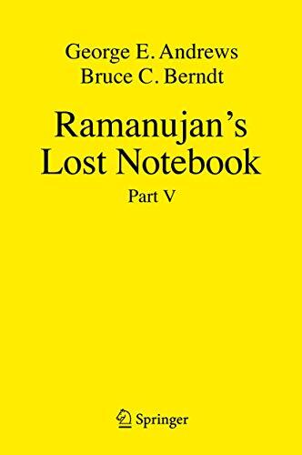 Ramanujan's Lost Notebook (Part V)