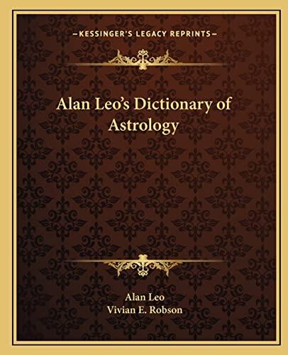 Dictionary of Astrology