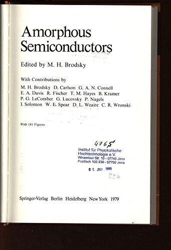 Amorphous Semiconductors