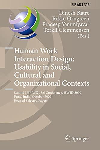 Human Work Interaction Design: Usability in Social