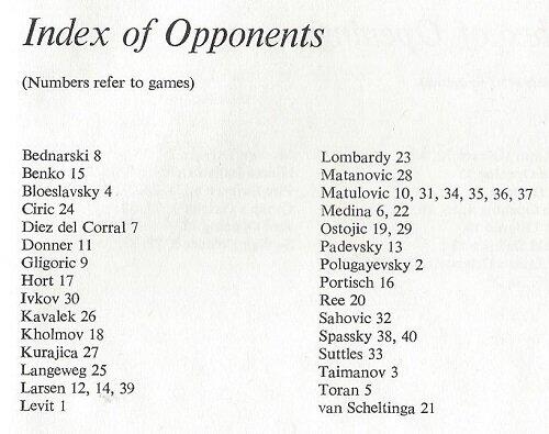 Selected Games Nineteen Sixty-Seven to Nineteen Seventy
