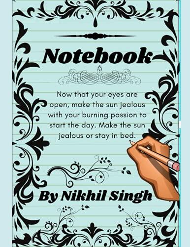Notebook for Students: Black Lined Notebook