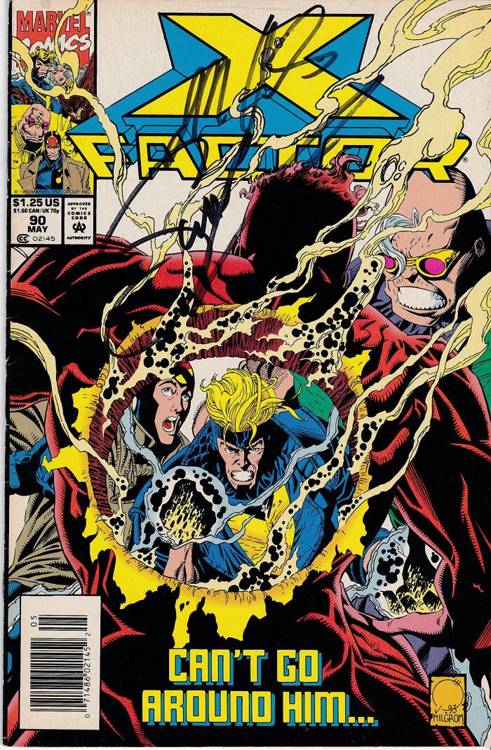 Autographed X-Factor #90 NM Signed Scott Lobdell and JM DeMatteis. GET 1 FREE SIGNED UNGRADED X-FACTOR COMIC FOR EVERY PURCHASED 5 X-FACTOR BOOK