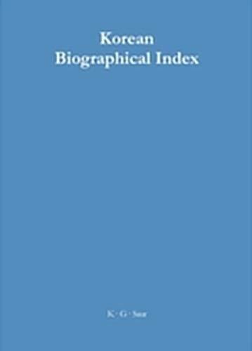 Korean Biographical Index / Koreanischer Biographischer Index