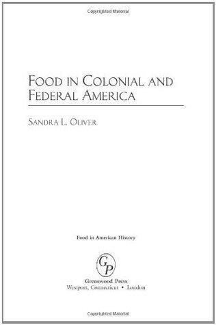 Food in Colonial and Federal America