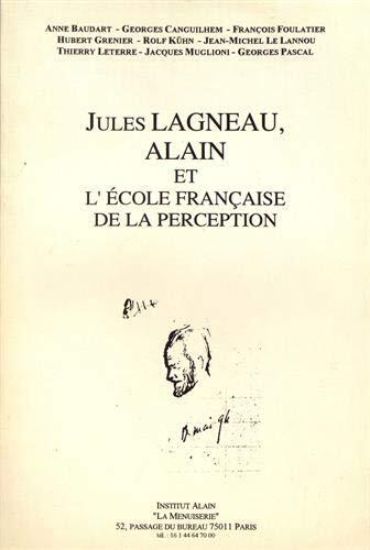 Jules Lagneau, Alain et l'école française de la perception