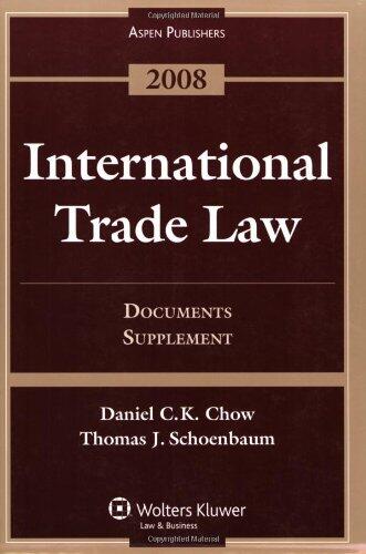 International Trade Law: Documents Supplement
