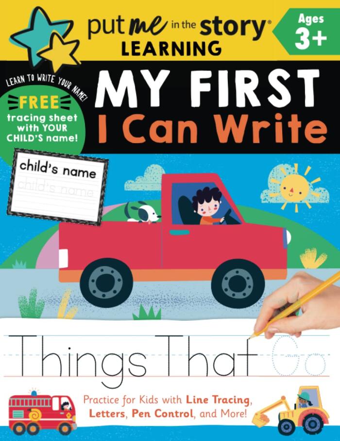 My First I Can Write: Things That Go: A Tracing and Writing Preschool Learning Workbook, Featuring Trucks, Tractors, and More!