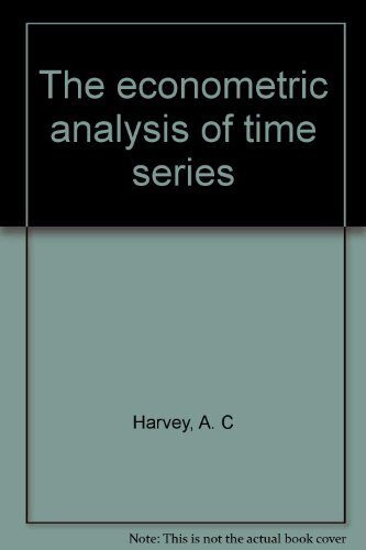 Econometric Analysis of Time Series by A.C. Harvey