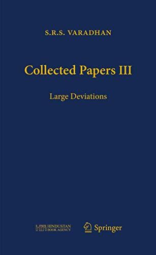 Collected Papers III: Large Deviations