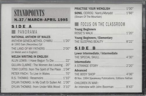 Standpoints Audio Cassette N° 37 / March - April 1995: Young Beginners: Rosie's Walk, Elementary: The Sleeping Beauty, Lower Intermediate: Special Skull, A Strange Story, Advanced: Children in War