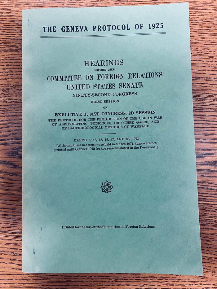 The Geneva Protocol of 1925