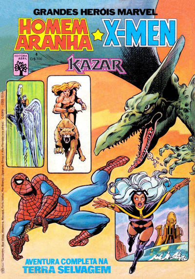Grandes Heróis Marvel nº4 - Homem-Aranha, X-Men, Kazar - Aventura Completa na Terra Selvagem