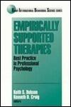 Empirically Supported Therapies: Best Practice in Professional Psychology