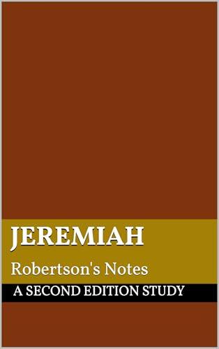 Jeremiah: Robertson's Notes