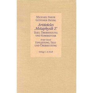 Metaphysik Z: Text, Übersetzung und Kommentar