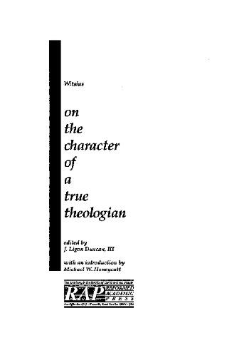 On the Character of a True Theologian