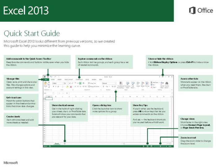 Excel 2013 - Quick Start Guide