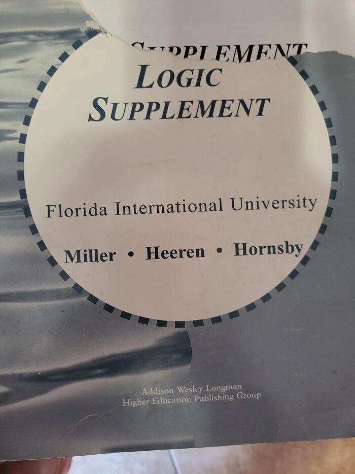 Custom Math Ideas Logic Chapter for Florida International University CB