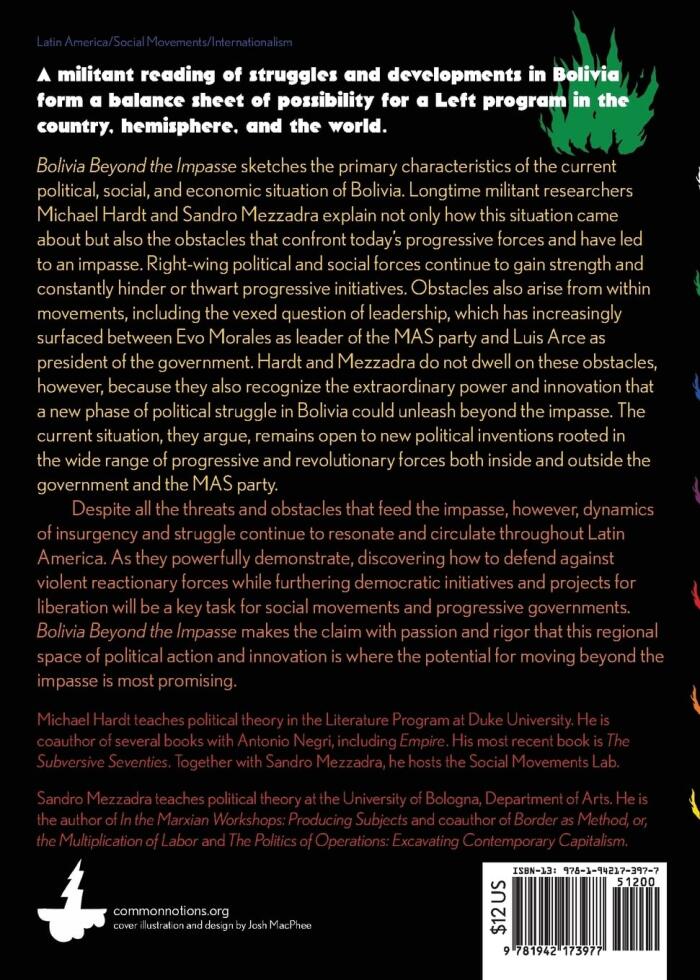 Bolivia beyond the Impasse