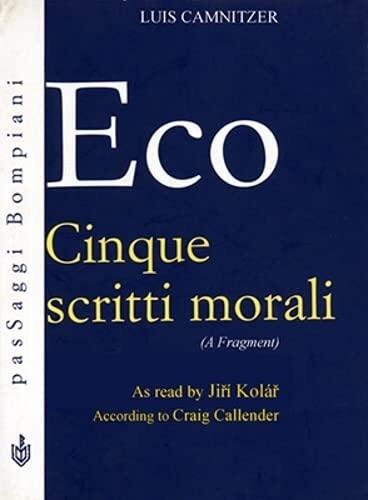 Luis Camnitzer: Eco Book