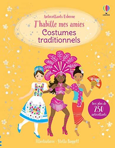 J'habille mes amies - Costumes traditionnels - Autocollants Usborne