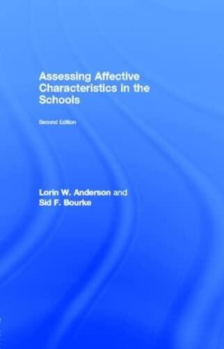 Assessing Affective Characteristics in the Schools
