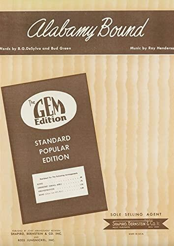 Alabamy Bound: Popular Standard, Single Songbook