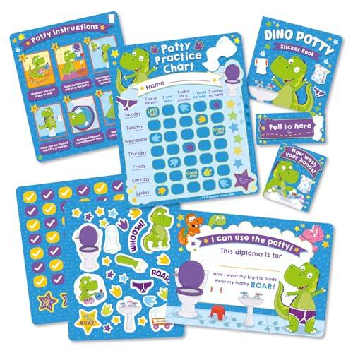 Dino Potty: Learn to Potty with Little Dino Reward Kit (Easy-to-Follow Step-by-Step Instructions and Reward Kit)