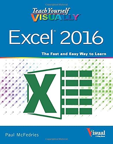 Teach Yourself VISUALLY Excel 2016