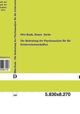 Die Bedeutung der Psychoanalyse fuer die Geisteswissenschaften