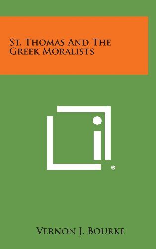 St. Thomas and the Greek Moralists