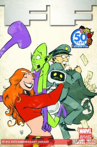 FF #12 "Skottie Young Fantastic Four 50th Anniversary Variant "