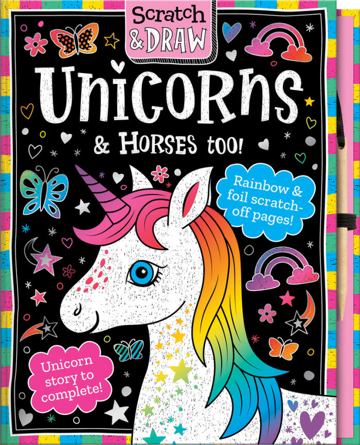 Scratch and Draw Unicorns & Horses too!