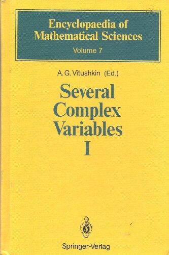Several Complex Variables (Vol. I): Introduction to Complex Analysis