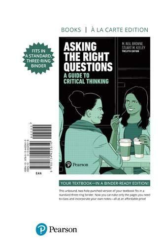 Asking the Right Questions: A Guide to Critical Thinking (Print Offer)
