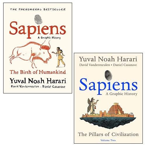 Sapiens A Graphic History 2 Books Collection Set By Yuval Noah Harari