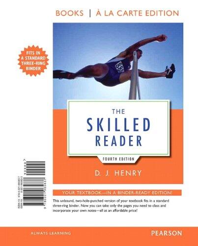 The Skilled Reader (Books a la Carte Edition)