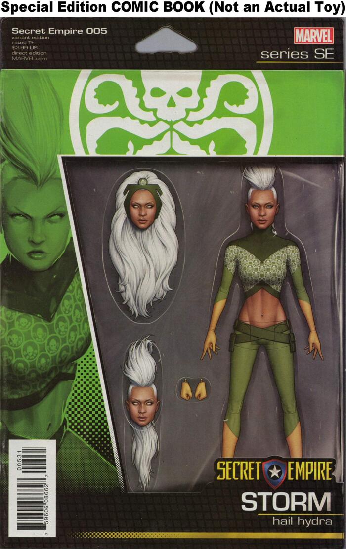 Secret Empire #5 Comic Book Variant with Hail Hydra Storm Action Figure Art on Cover by John Tyler Christopher