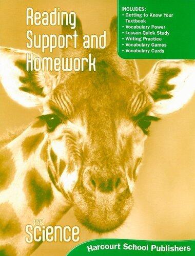 Science, Grade 1 Reading Support & Homework: Harcourt School Publishers Science