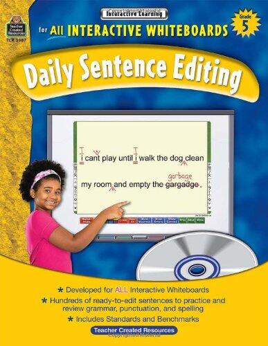 Daily Sentence Editing (Grade 5): Interactive Learning for all Interactive Whiteboards