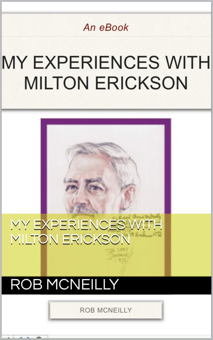 my experiences with Milton Erickson