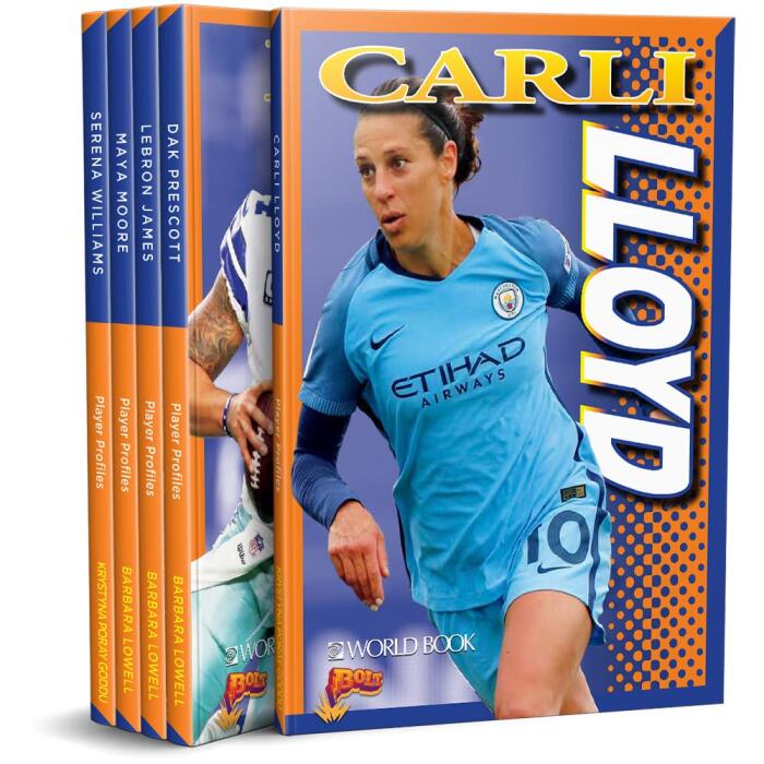 World Book - Player Profiles (Bolt 4 Collection) [Hardcover, 5 Volume Set] - Ideal for Elementary Readers and Reluctant Readers
