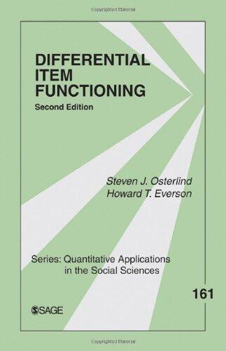Differential Item Functioning (Quantitative Applications in the Social Sciences)