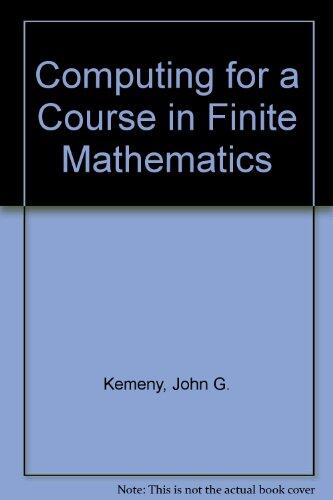Computing for a Course in Finite Mathematics