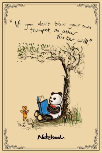 Notebook - The oil paint The Panda, the Cat and the Dreadful Teddy Journal notebook 53: A Blank Lined College Ruled Journal Notebook Gifts for Kids and Teenagers for Writing and Journaling